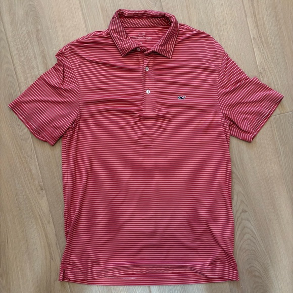 Vineyard Vines Performance Polo Shirt Mens Small Striped Golf Preppy - Picture 2 of 8